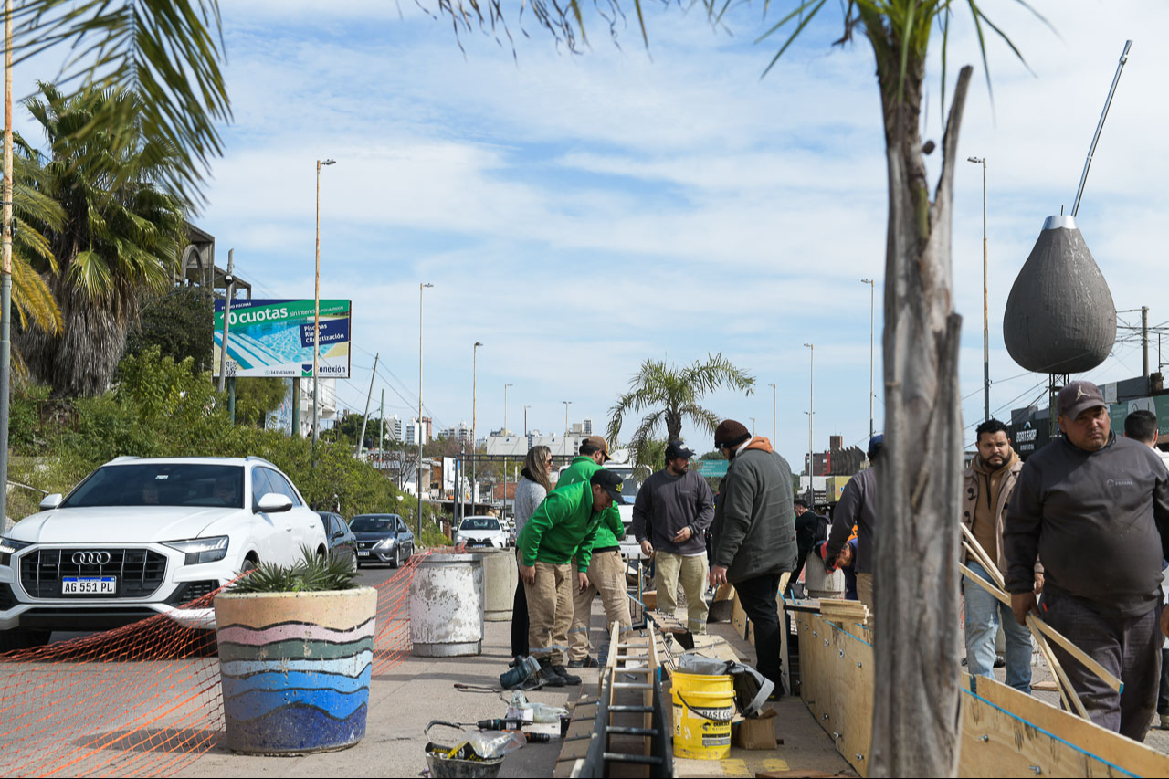Ponen en valor el acceso de calle Antonio Crespo